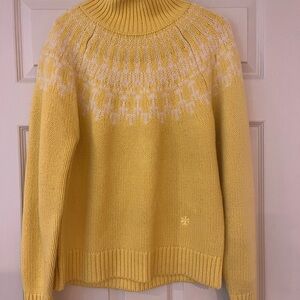 Tory Burch Sunlit Yellow Turtleneck Sweater